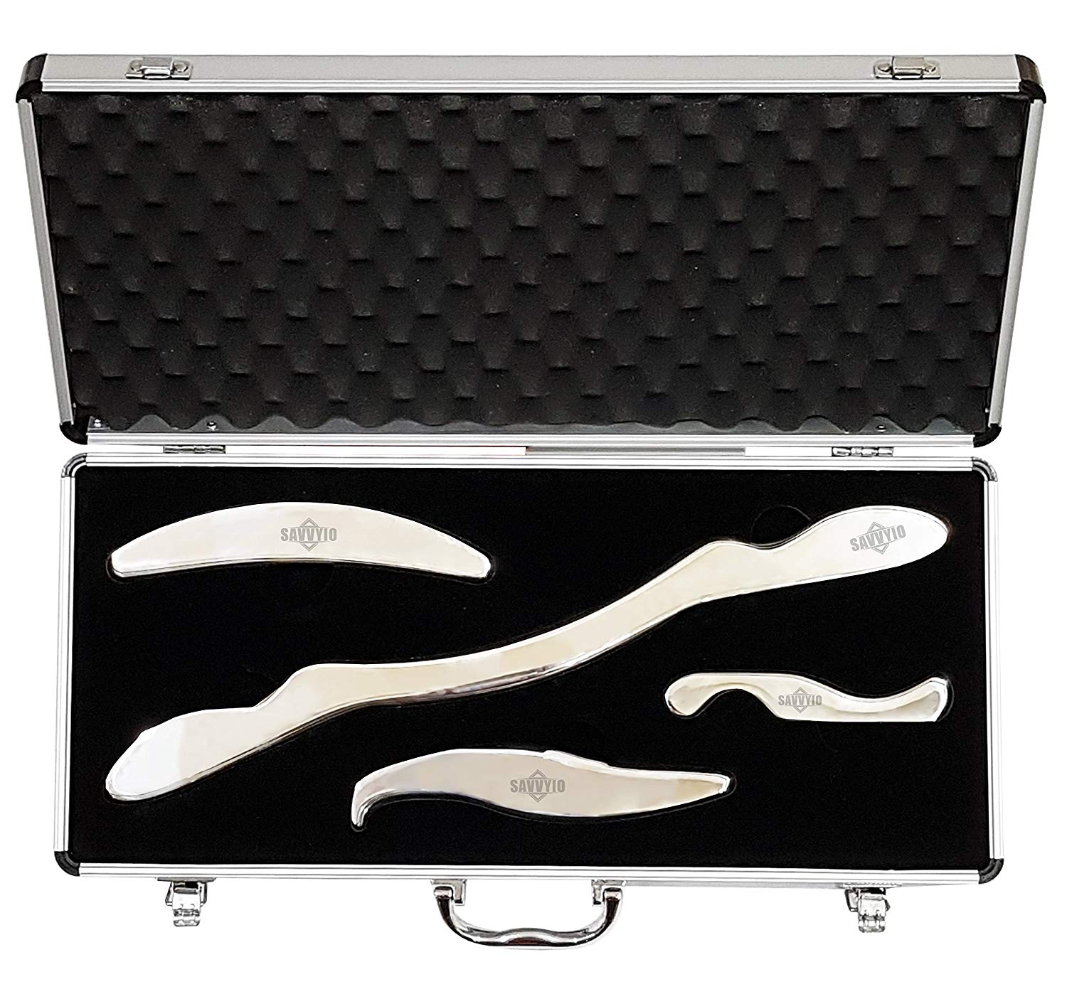 Savvyio Myofascial Release Tools Complete Set Of 4 Anti Allergy Medical Grade Stainless Steel