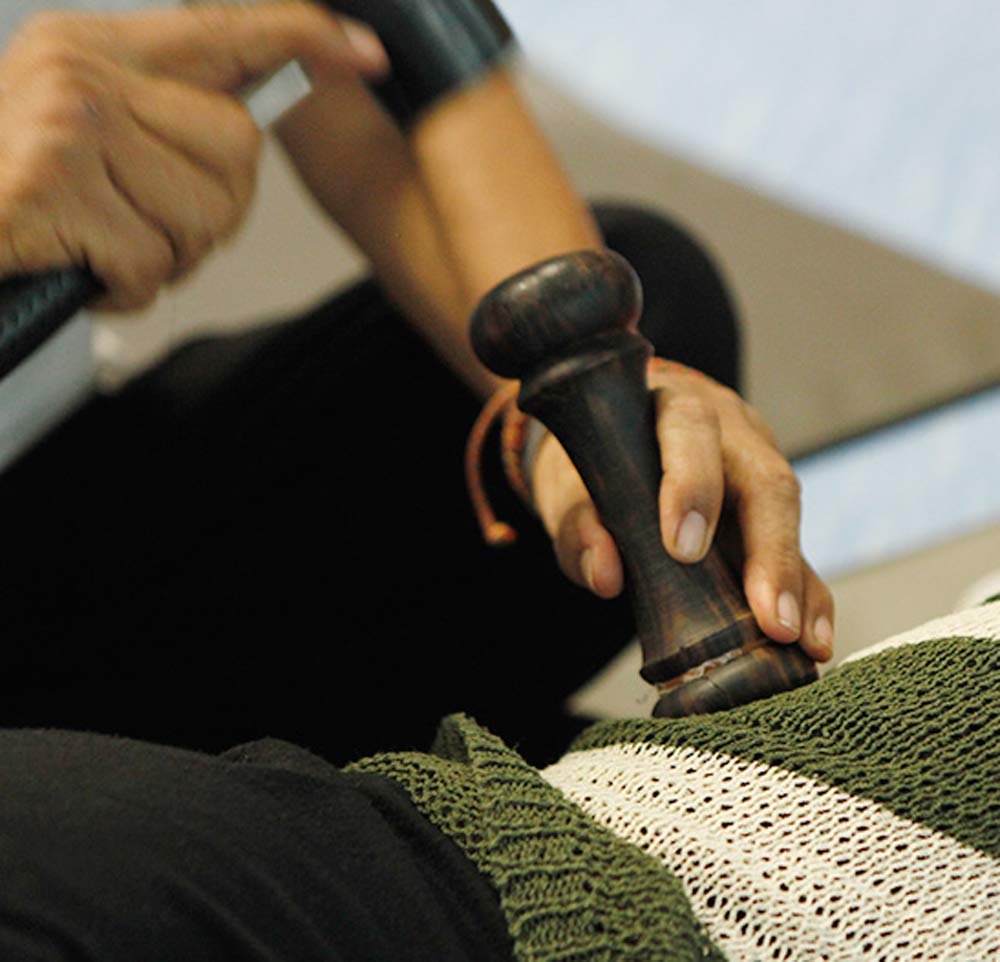 Tok Sen Bident Dumbbell Add On Hammer Set Wooden Massager Tool Deep Tissue Therapy Toksen