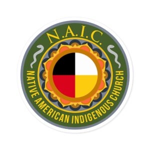 Official NAIC Tribal Org. Logo, Round Stickers, IndoorOutdoor