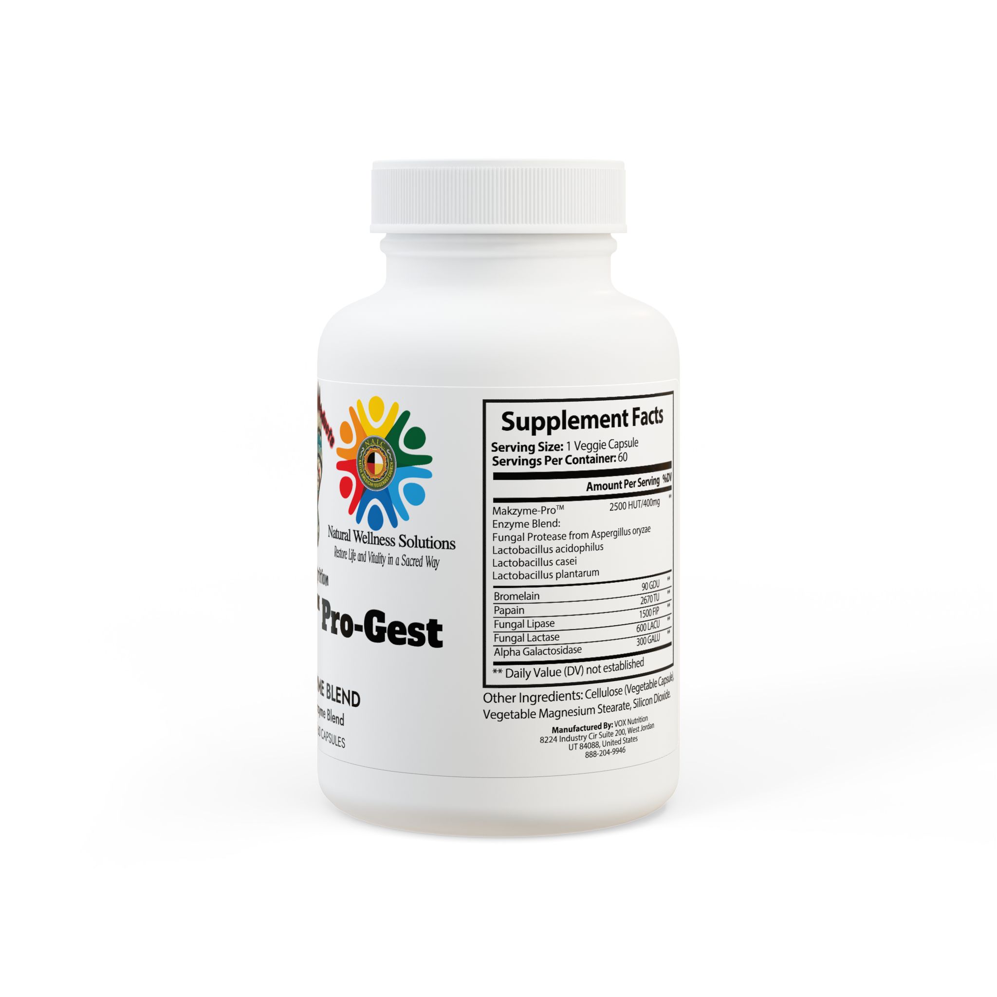 BlackHawk Sacro-Flora Digestive Enzyme Blend Supplement (60 Capsules) - Image 3